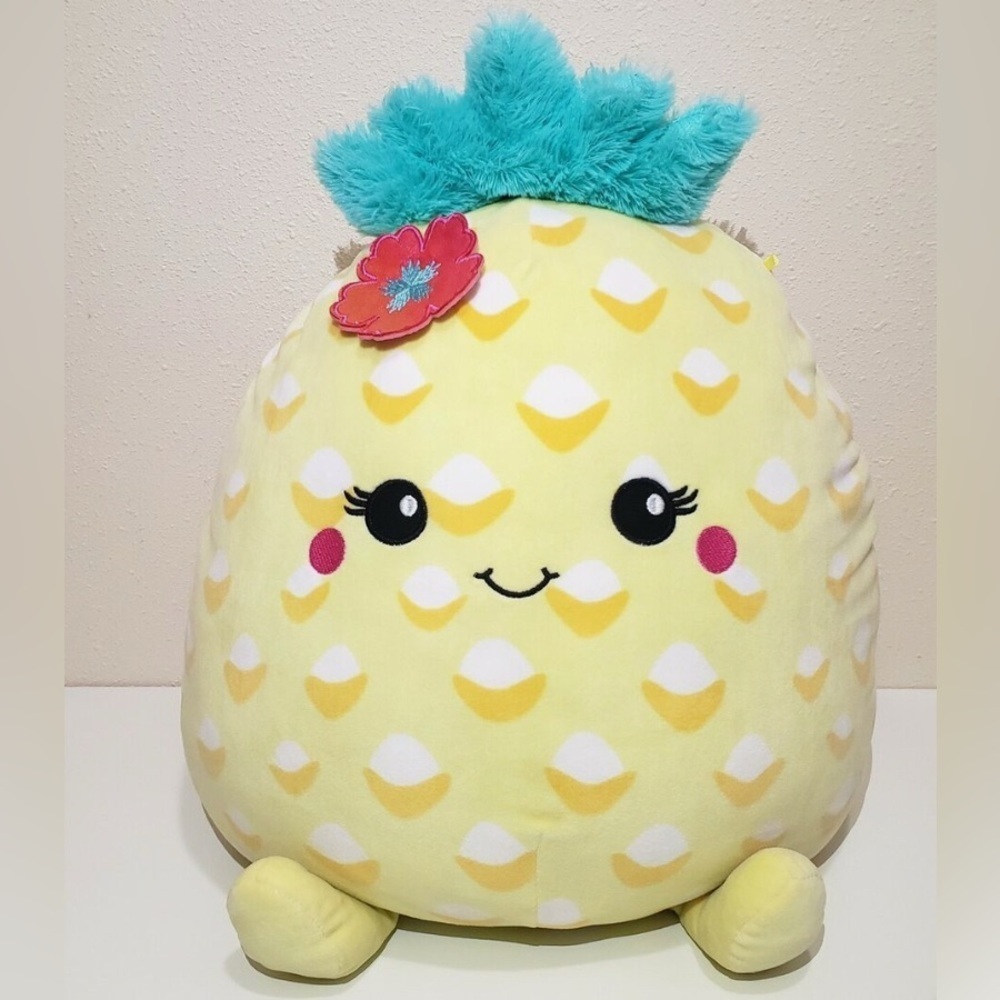 Rare Squishmallows Justice Exclusive 12" Scented Summer The Pineapple Plush Toy